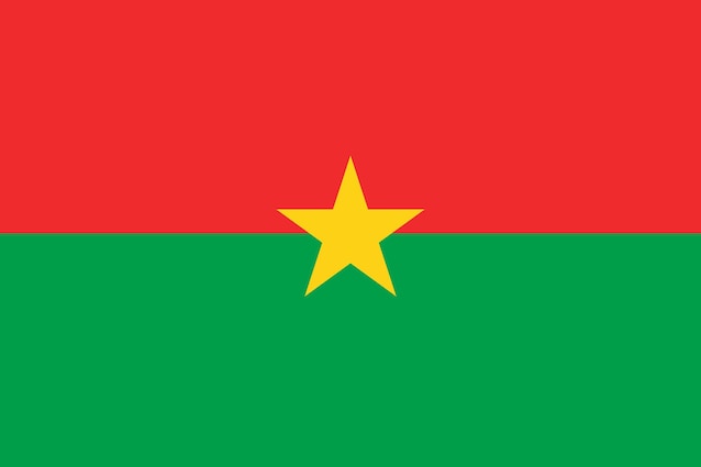 The flag chosen by Sankara for Burkina Faso
