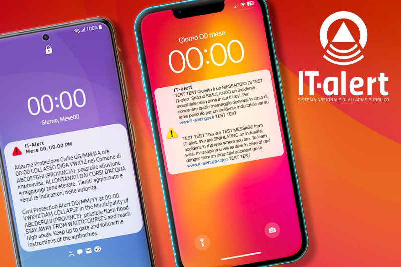 New IT-Alert test in Veneto on November 13th: what time and where does the alarm message sound