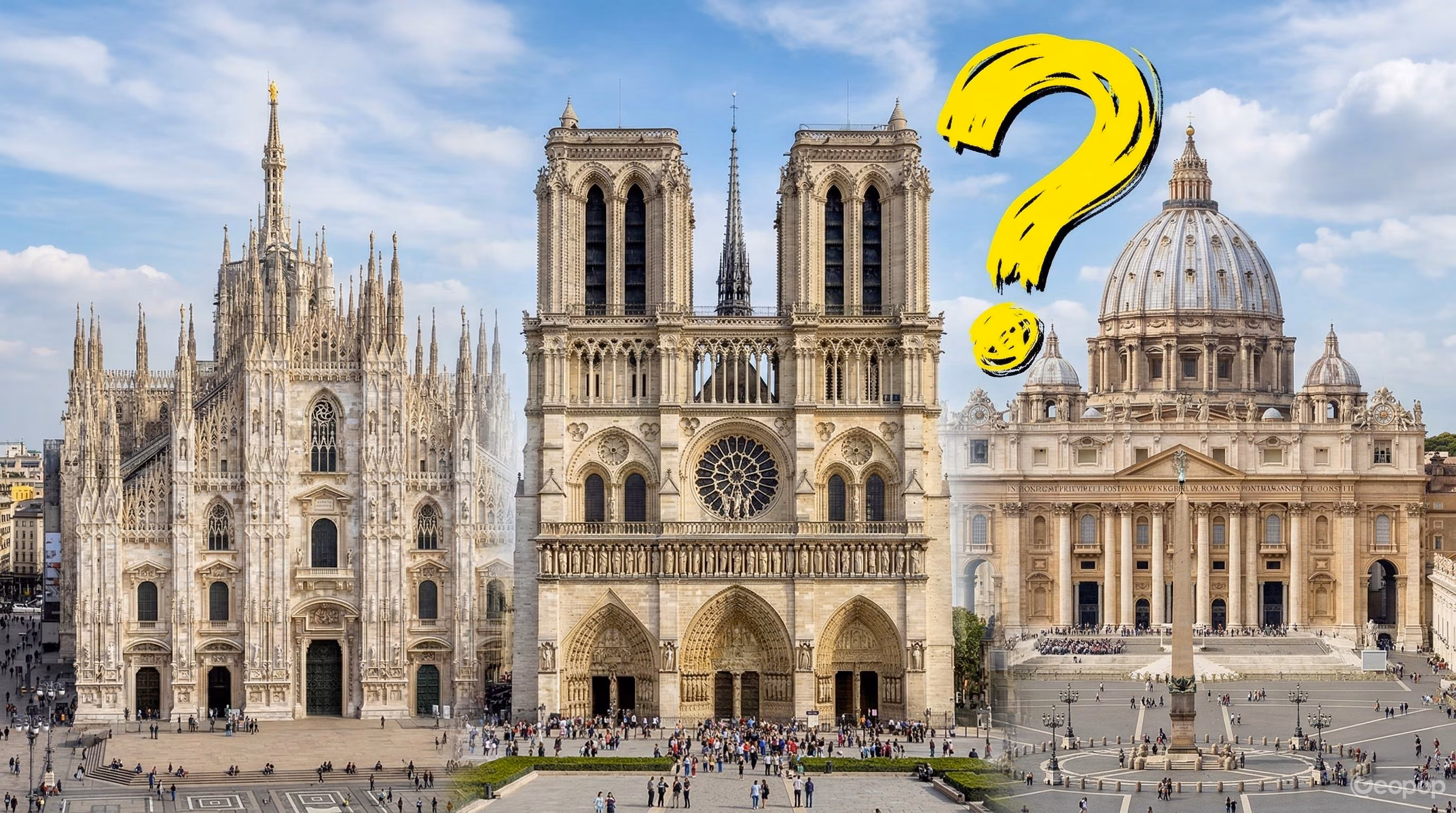 What is the difference between duomo, cathedral and basilica: they are all churches, but with different roles