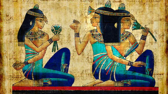 beautiful Egyptian papyrus