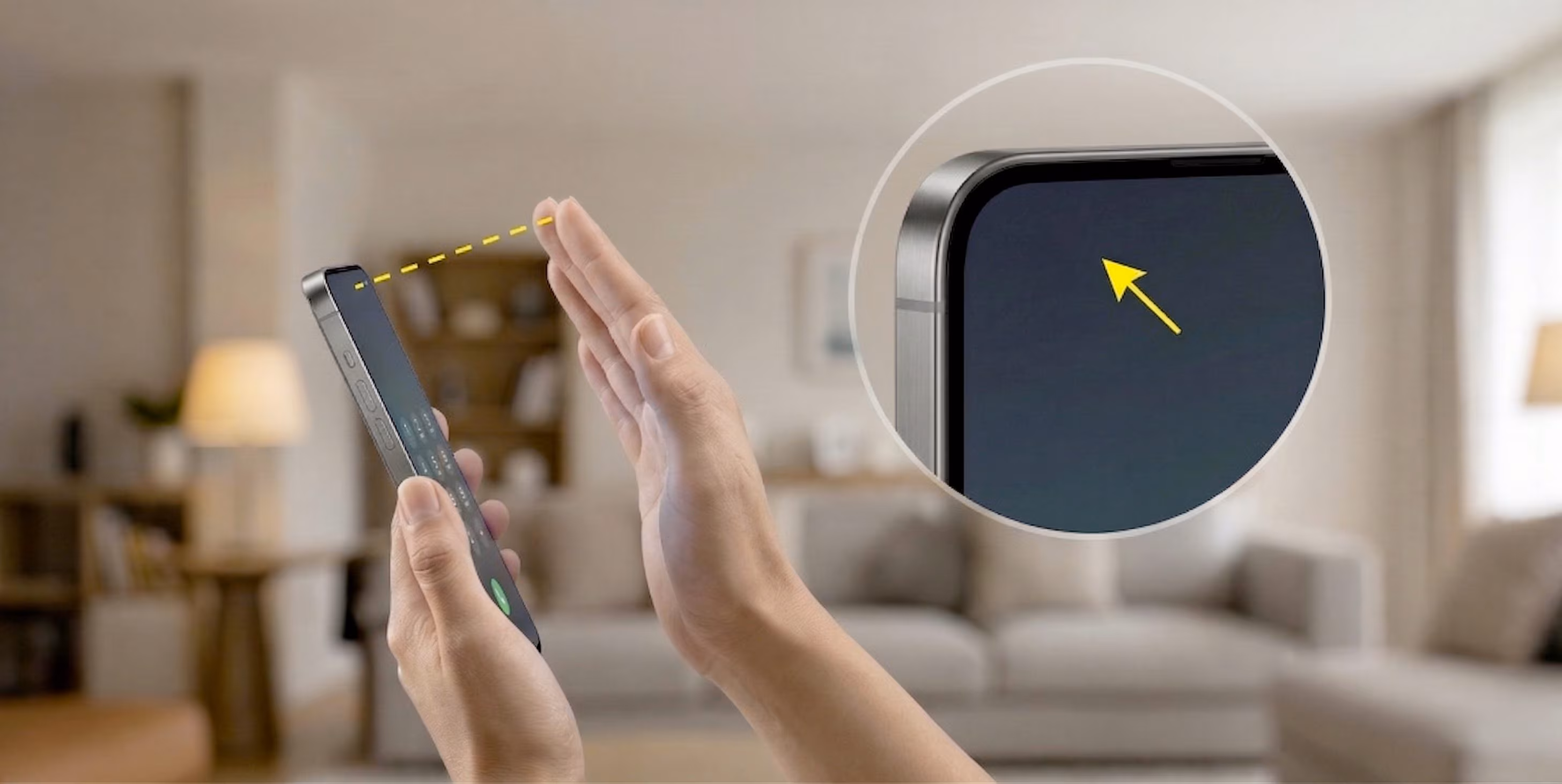 How does the phone screen turn off when we hold it to our ear during a call?