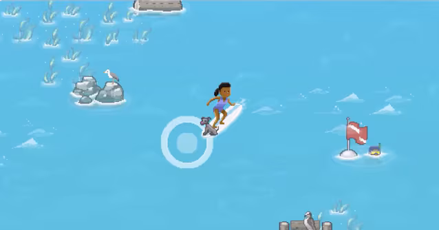 surfing easter egg game