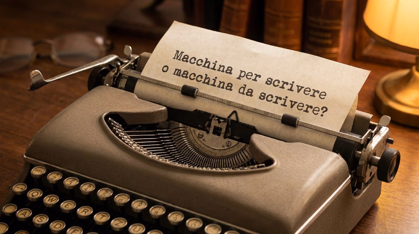 We say "typewriter" or "typewriter": when the two prepositions are used