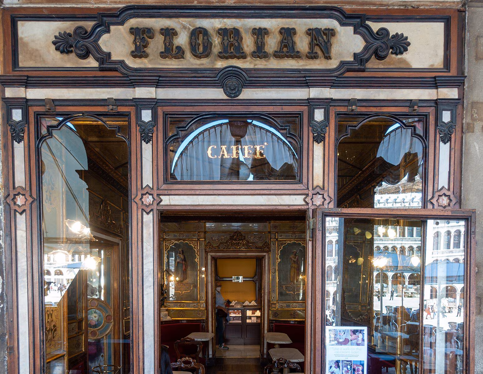 The history of Caffè Florian in Venice, among the oldest coffee shops in the world, still in business since 1720