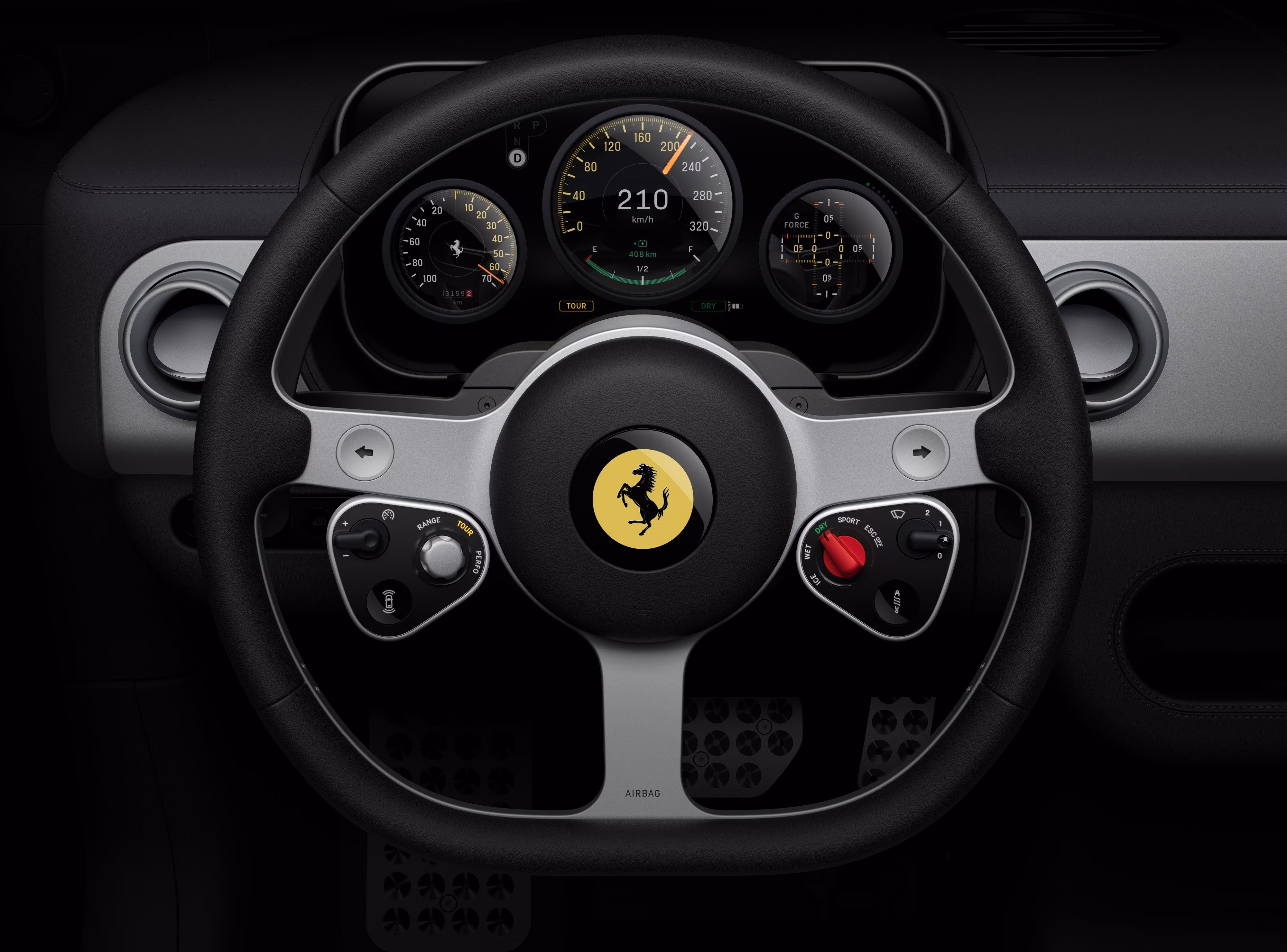 The first electric Ferrari (FERRARI LUCE) will be revealed on Monday 25 May at 10.10pm