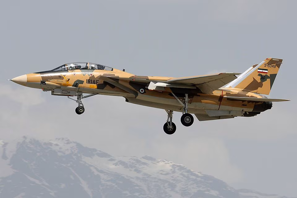 Iran uses American Grumman F-14 Tomcat in Middle East War
