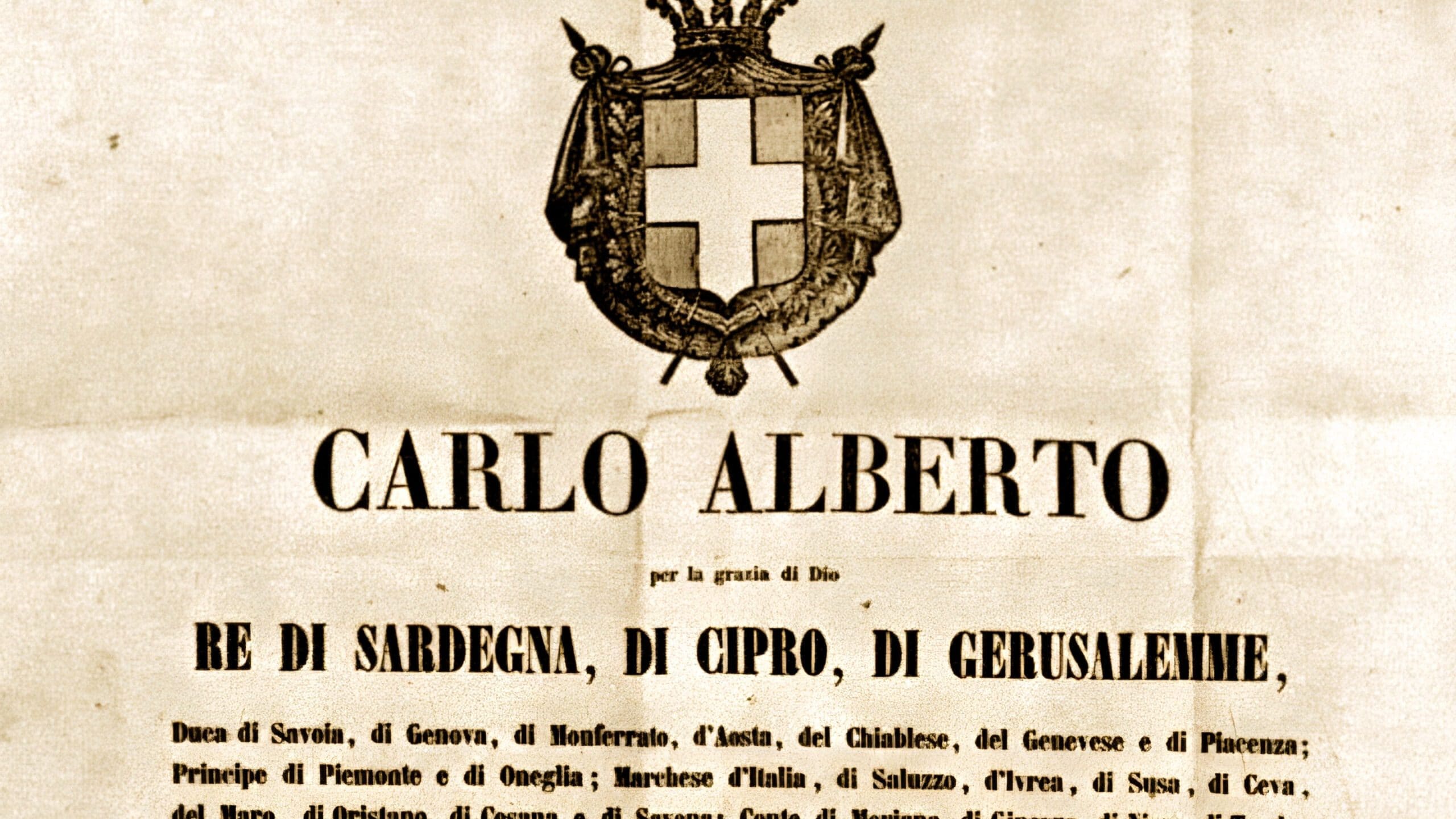 What was there before the Constitution of the Republic: the Albertine Statute, the fundamental law of 1848