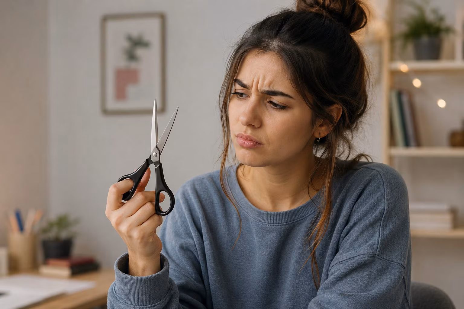 Why "scissors" is said in the plural and in which cases "scissors" is used