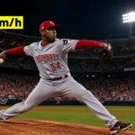 The fastest pitch in baseball history: the ball reached a record 170.2 km/h