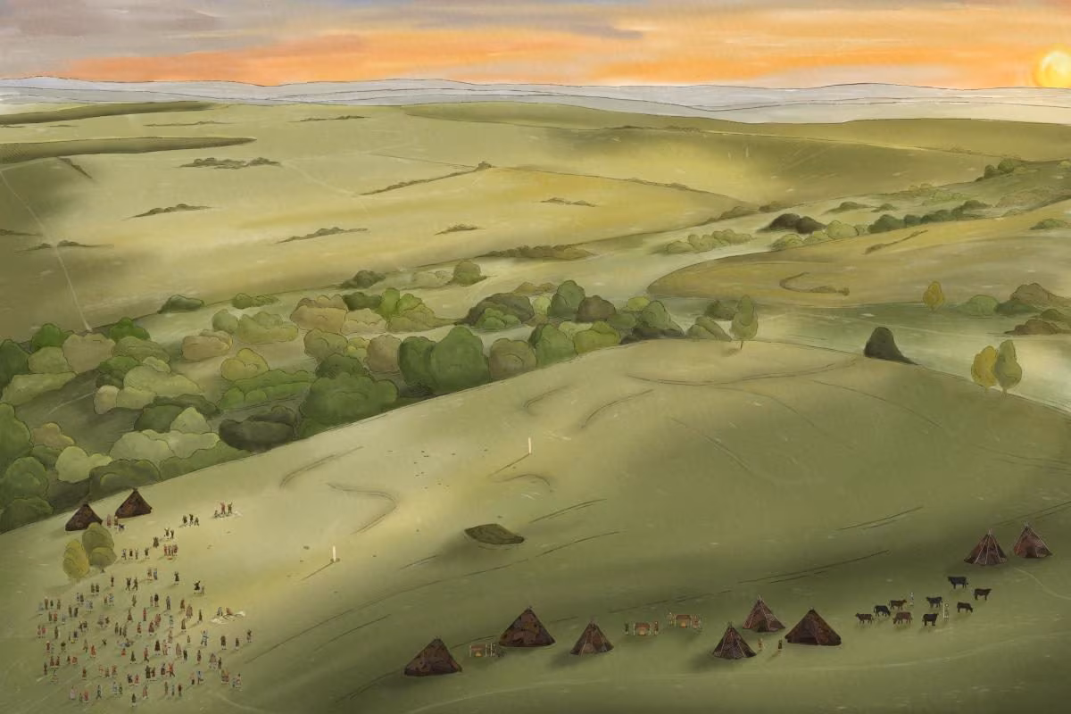 A 5,000-year-old monument discovered near Stonehenge: perhaps the wooden prototype of the stone circle