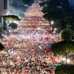 Because in Albania they protest against the Rama government and Trump's son-in-law's resort on the island of Sazan