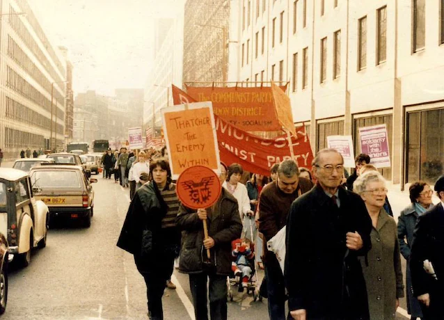 Protests in London in 1984 (credit Wikimedia Commons)