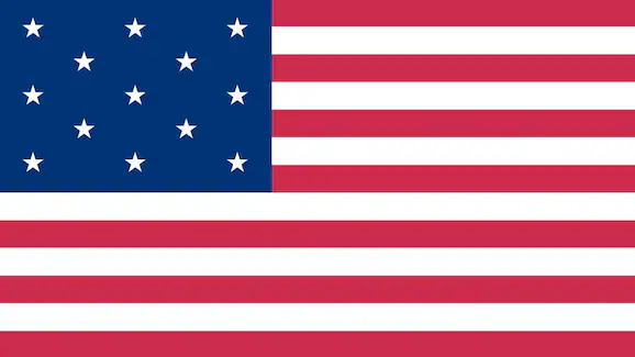 original united states flag 13 stars