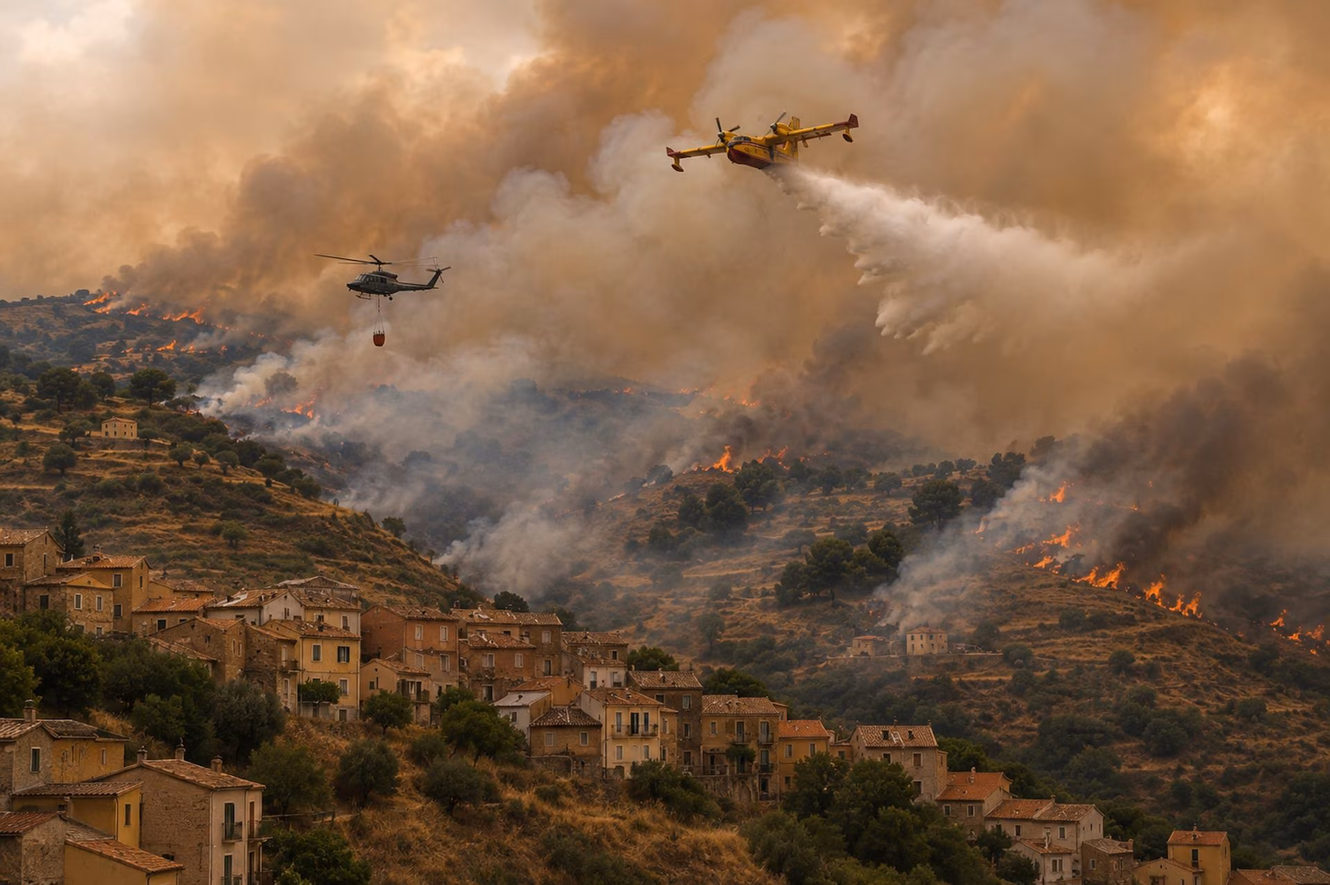 Fires in Sicily, dozens of blazes and hundreds of people evacuated from Palermo to Catania: the most affected areas