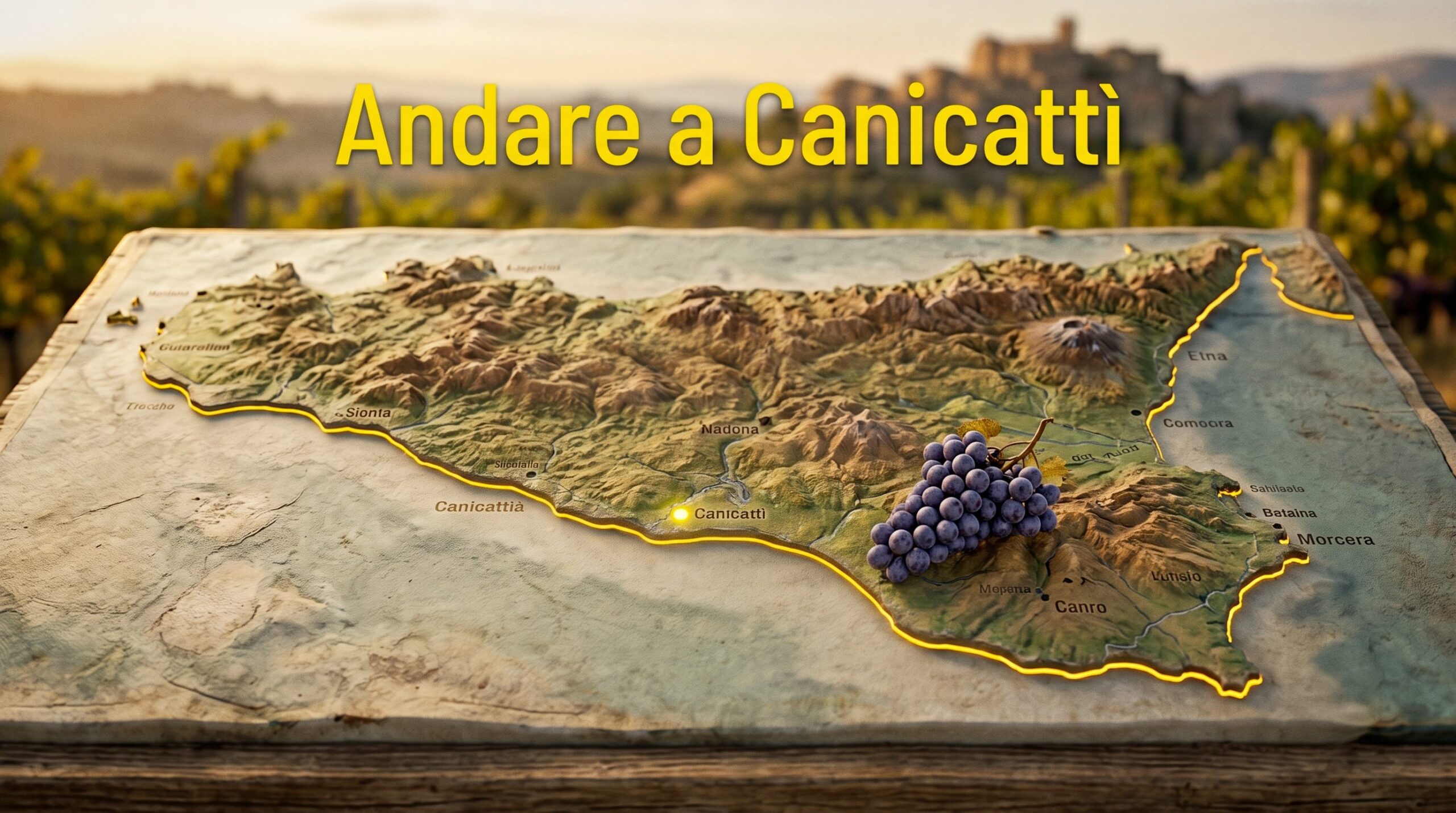 Because they say go to Canicattì to indicate a distant place: where it is located and its origin