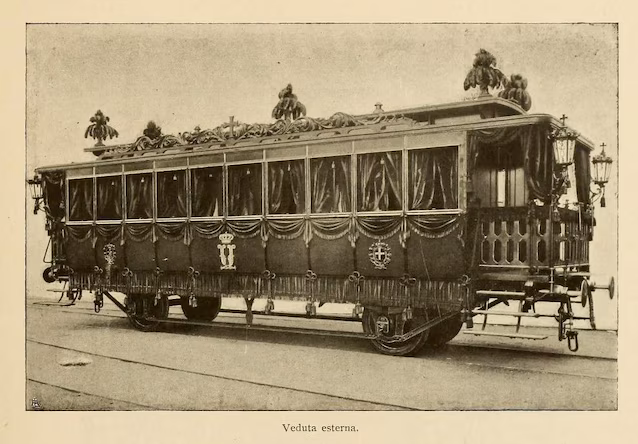 Umberto's hearse, used to take his body to Rome