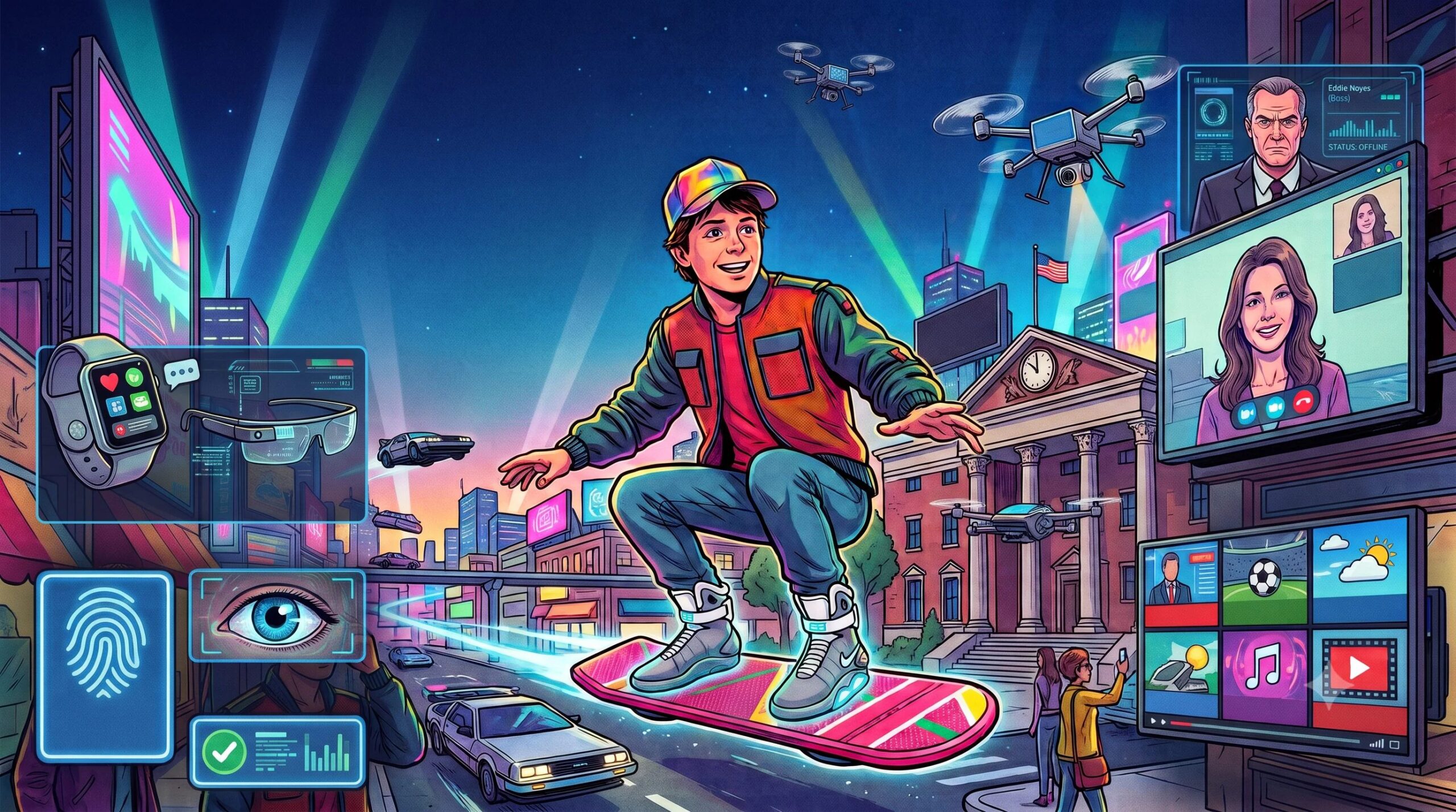 Back to the Future had already predicted drones and video calls: the 7 technological predictions