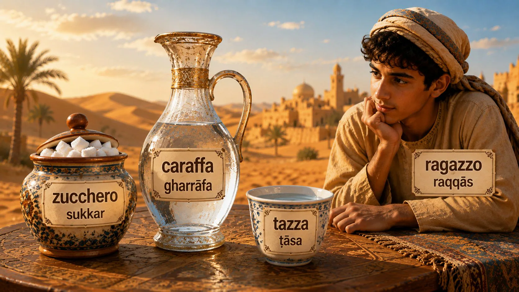 7 words of Arabic origin that we use every day: from sugar to carafe
