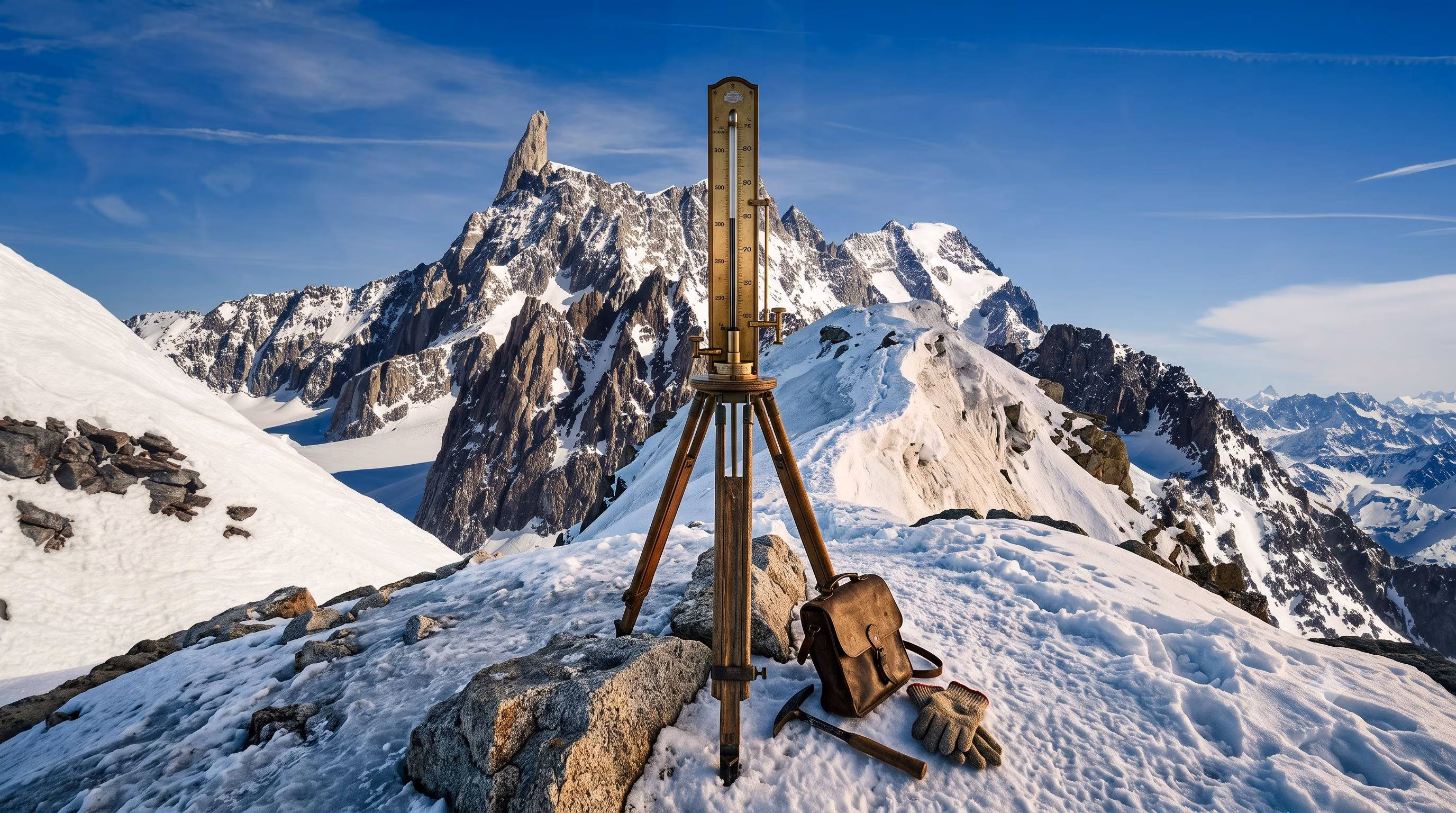 The first ascent of Mont Blanc was not a sporting feat: the scientific experiment of 1786 at 4,810 m