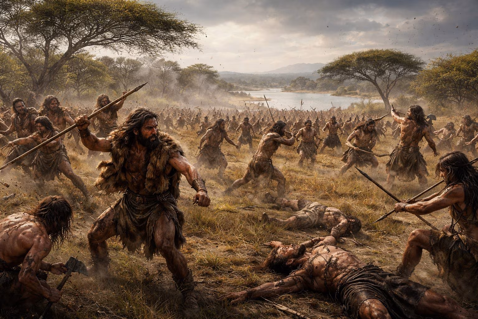 The first group massacre in Kenya 10 thousand years ago in Nataruk: prehistoric war between nomadic hunters