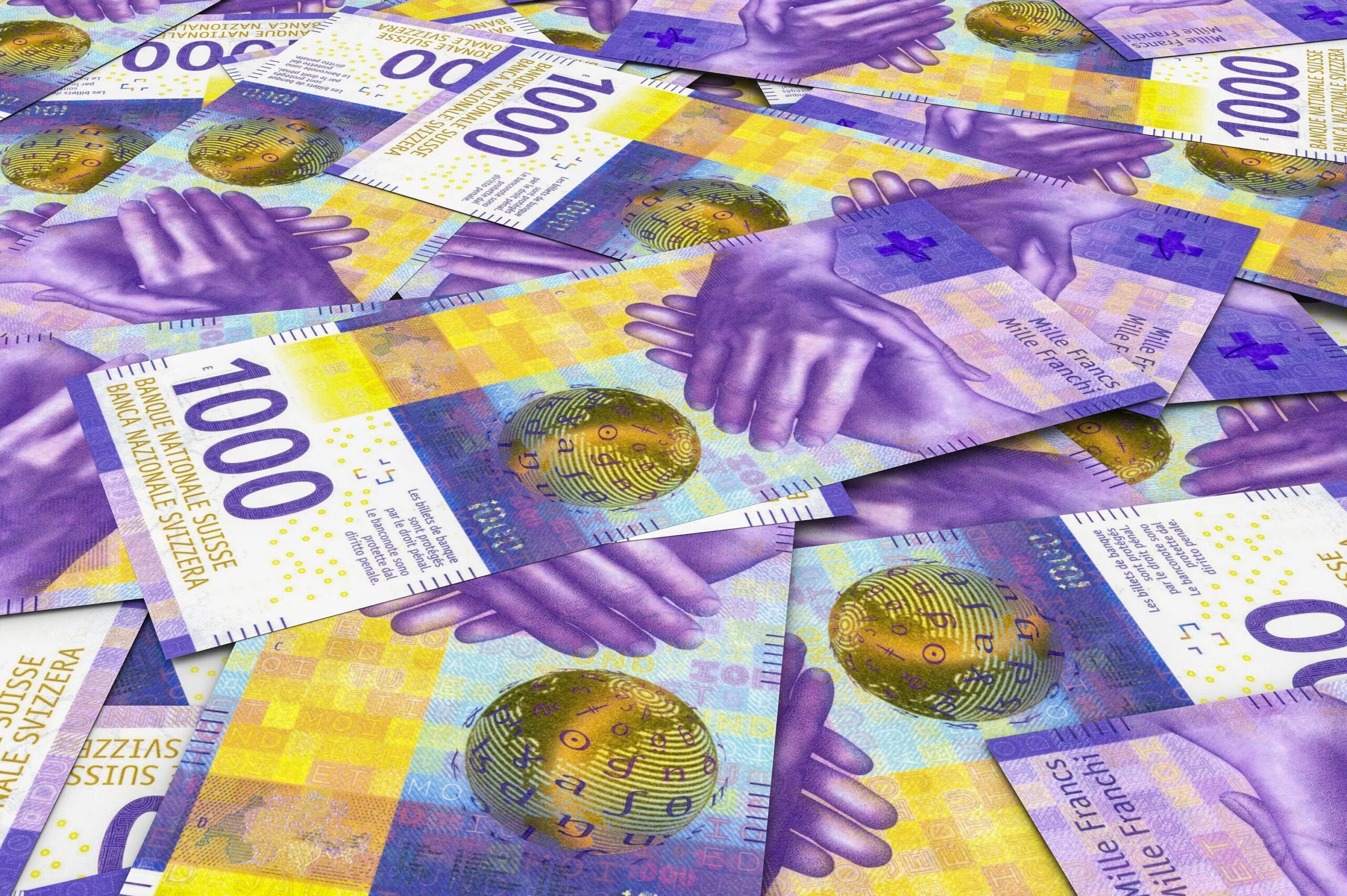 The 1,000 Swiss franc is the highest value banknote in the world still in production