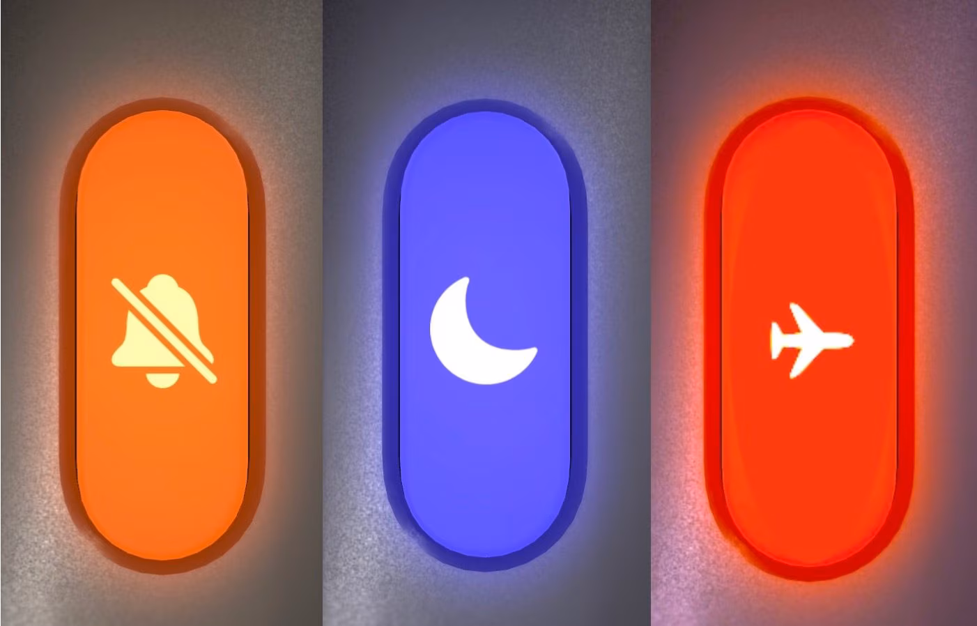 Difference between silent, do not disturb and airplane mode for calls and network: The latter saves battery