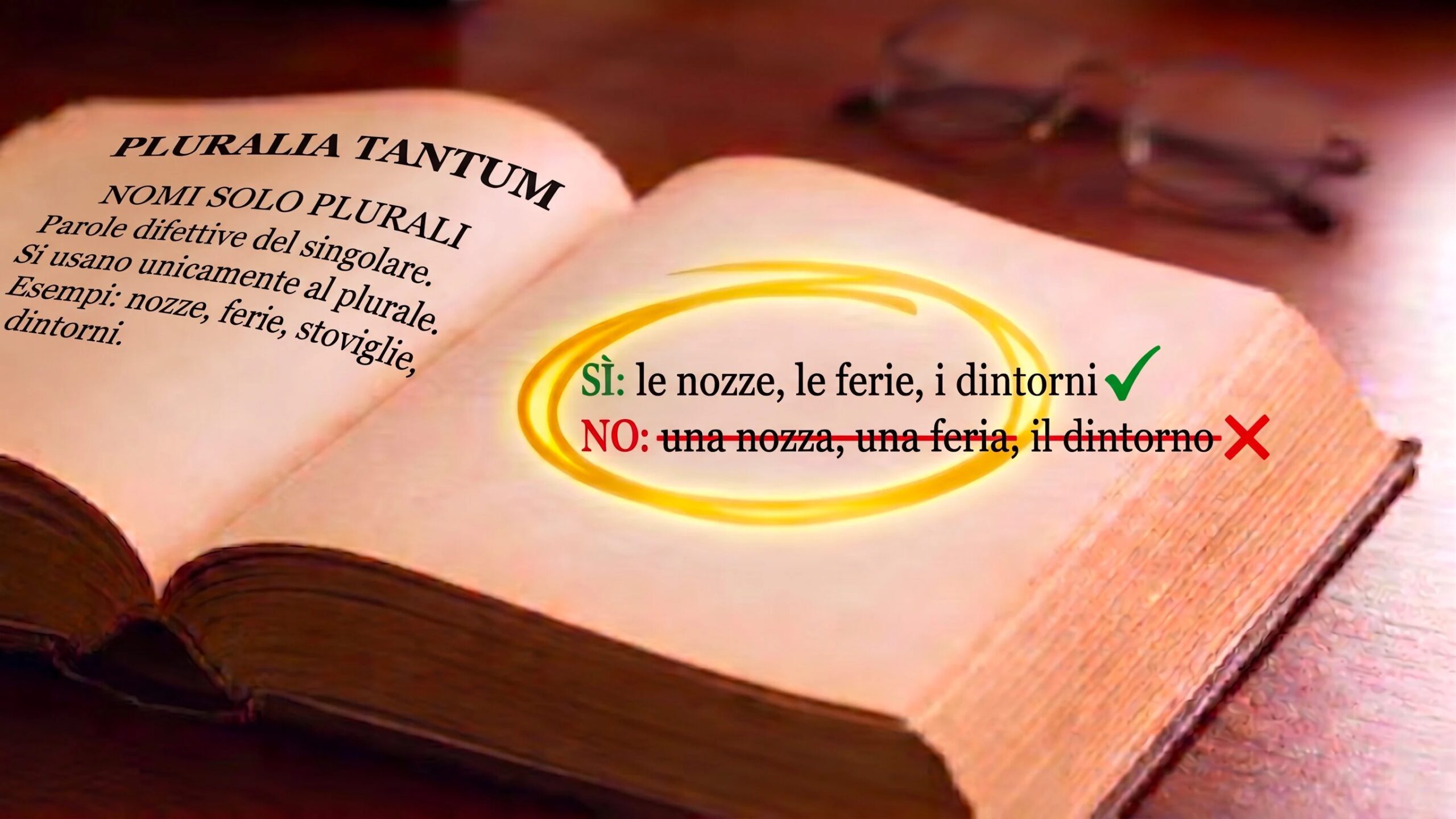 The Italian words that only exist in the plural: the defective nouns from holidays to weddings and surrounding areas