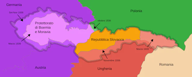 Partition of Czechoslovakia in 1938-39