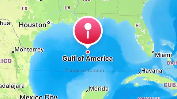 Gulf of Mexico renamed to Gulf of America