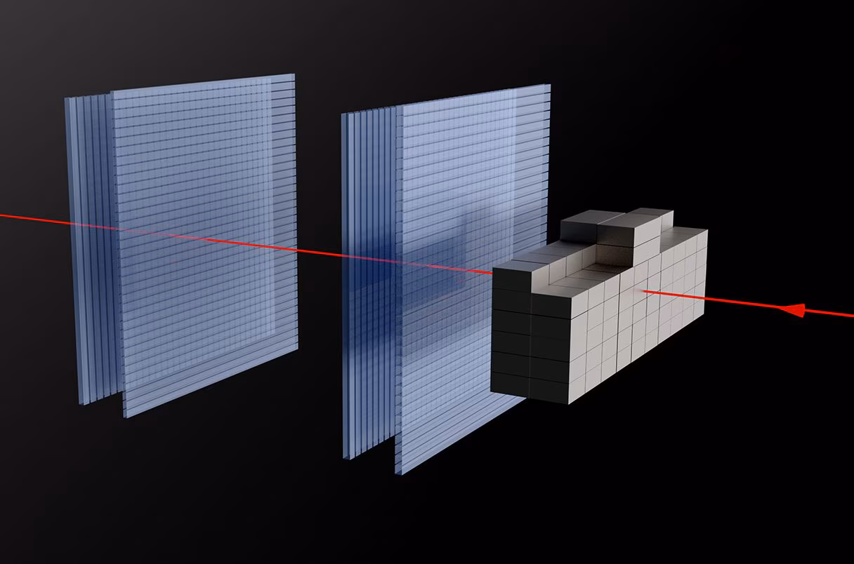 Laser generates particles to see objects through 2 meter walls: the muon study