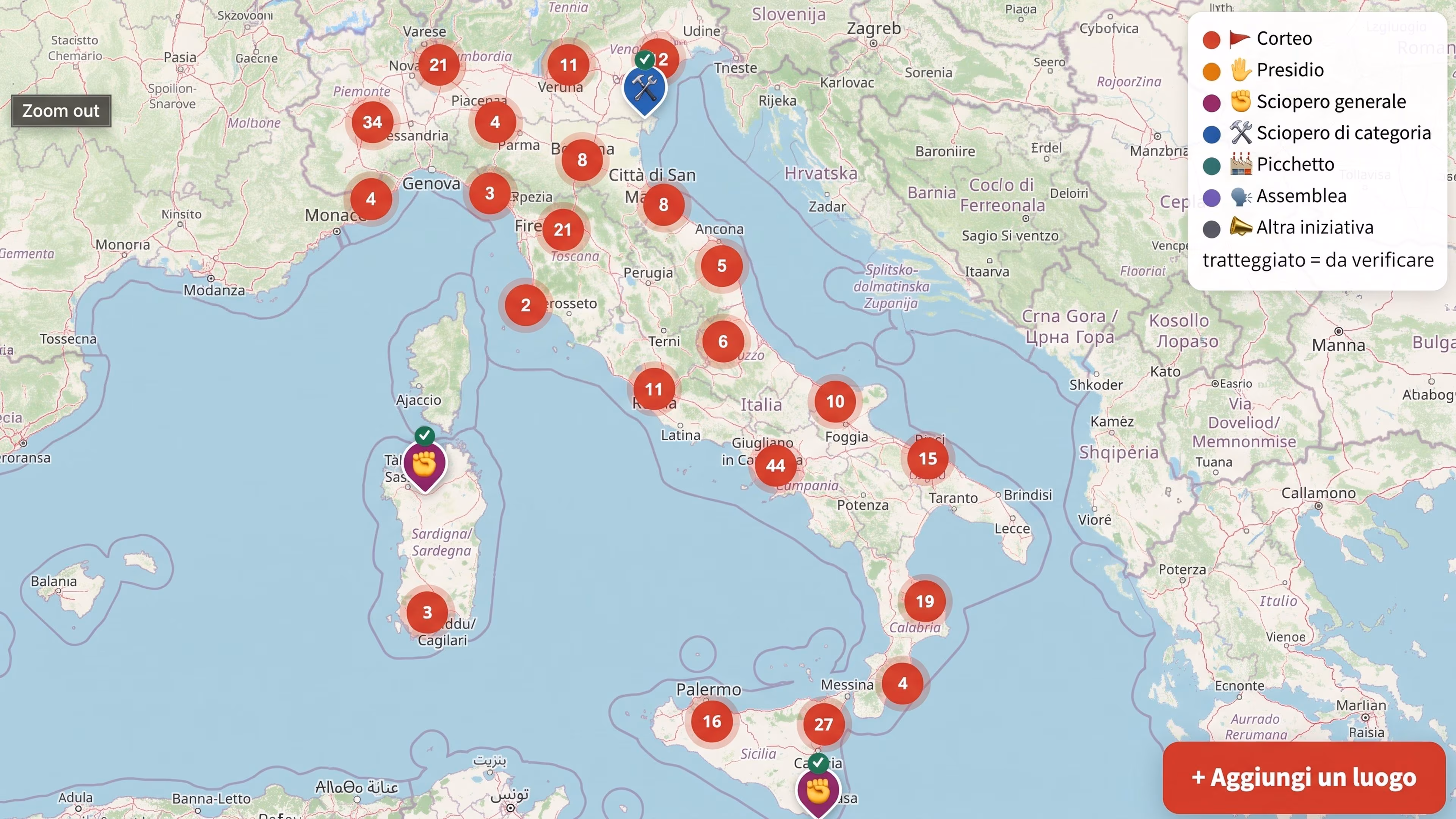Protests by hauliers, still blocking of trucks in Campania: the map of the 288 demonstrations